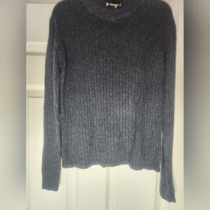 SARAH B STUDIO Women’s S Gray Turtleneck Sweater Soft 85% Silk 15% Cashmere